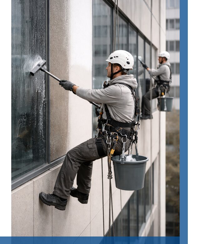 Мойка фасадов зданий в Глазове под ключ от 357 р. | ВЫСОТНИК-Глз