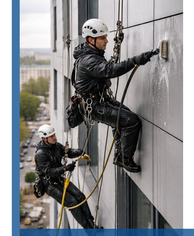 Профессиональная мойка фасада из композита в Глазове