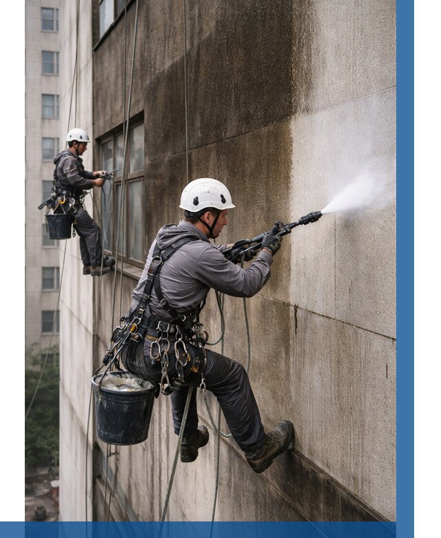 Очистка фасада от копоти в Глазове от 255 р. | ВЫСОТНИК-Глз