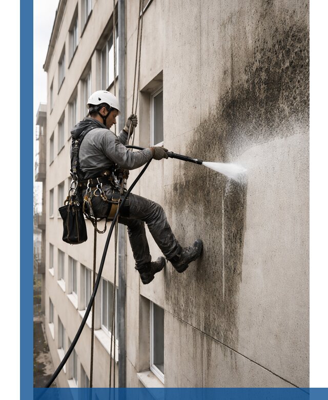 Профессиональная очистка фасадов от плесени в Глазове