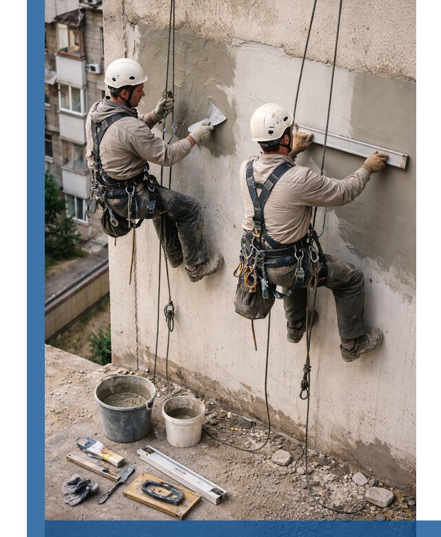 Комплексный ремонт штукатурного фасада с гарантией в Глазове