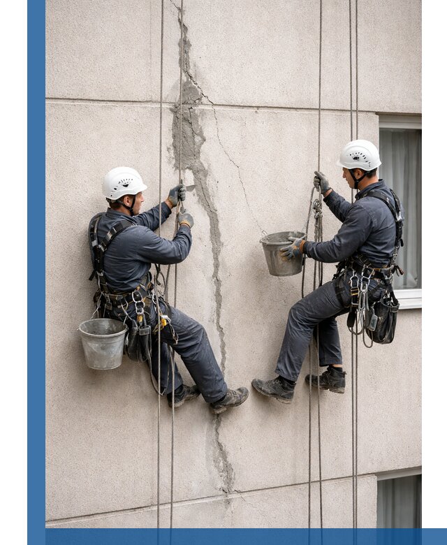 Заделка трещин на фасаде в Глазове с гарантийным ремонтом