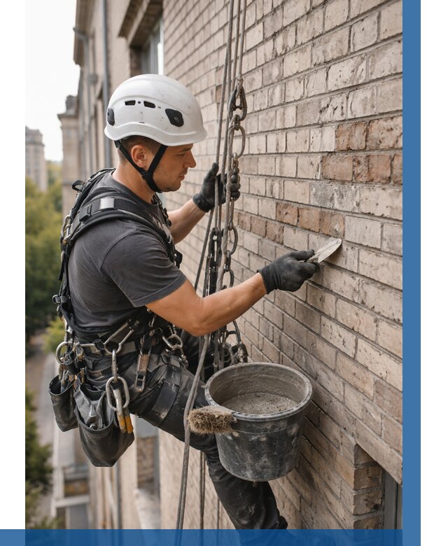 Ремонт кирпичной кладки фасада в Глазове от 1837 р. | ВЫСОТНИК-Глз