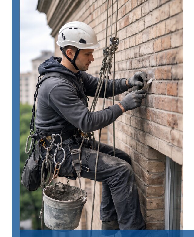 Качественный ремонт кирпичной кладки фасада в Глазове с гарантией