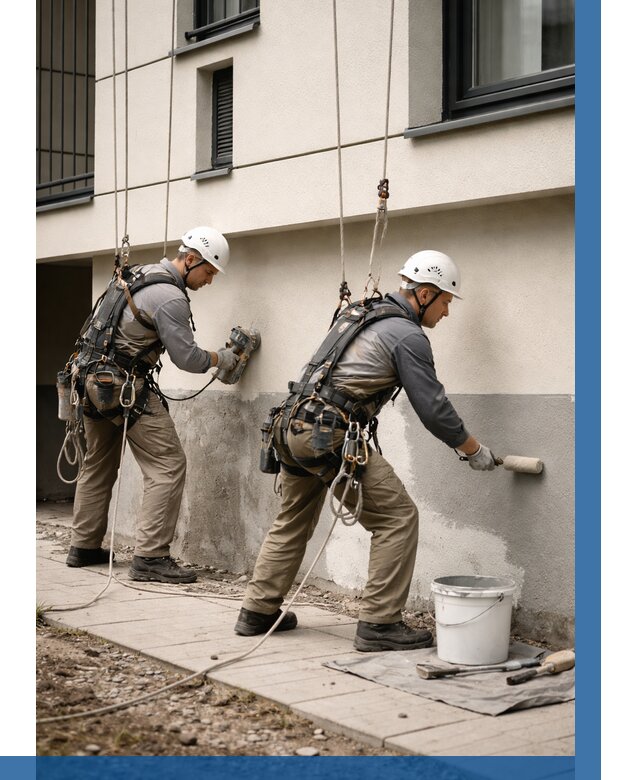 Окраска цоколя здания в Глазове от 459 р. под ключ | ВЫСОТНИК-Глз