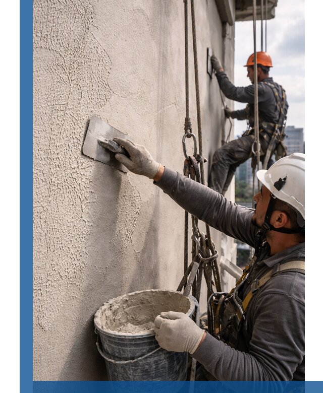 Декоративная штукатурка фасада с утеплением и защитой в Глазове