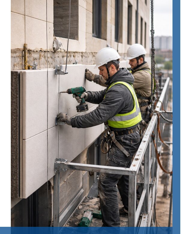 Монтаж фасадных термопанелей в Глазове от 1530 р. | ВЫСОТНИК-Глз