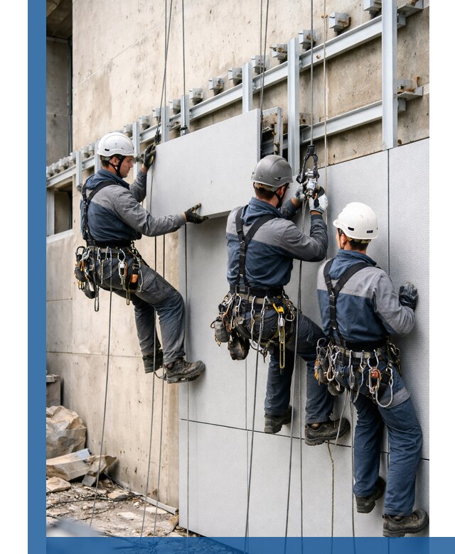 Монтаж вентилируемого фасада в Глазове под ключ с гарантией качества