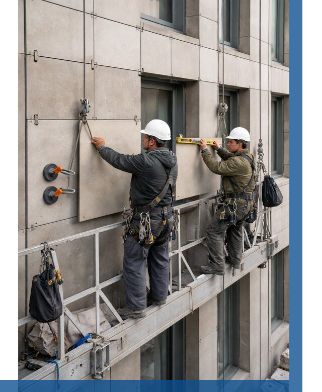 Монтаж керамогранита на фасад в Глазове от 2551 р. | ВЫСОТНИК-Глз