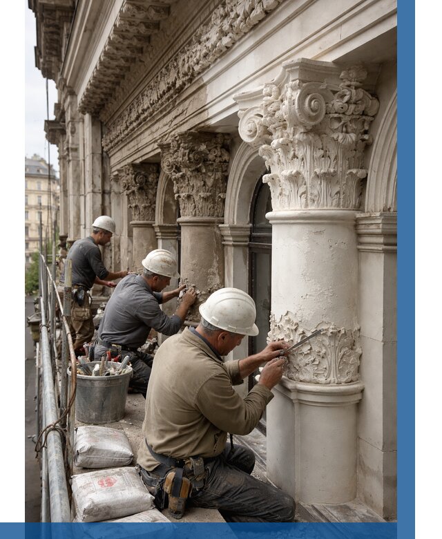 Реставрация фасадной лепнины в Глазове от 2551 р. | ВЫСОТНИК-Глз