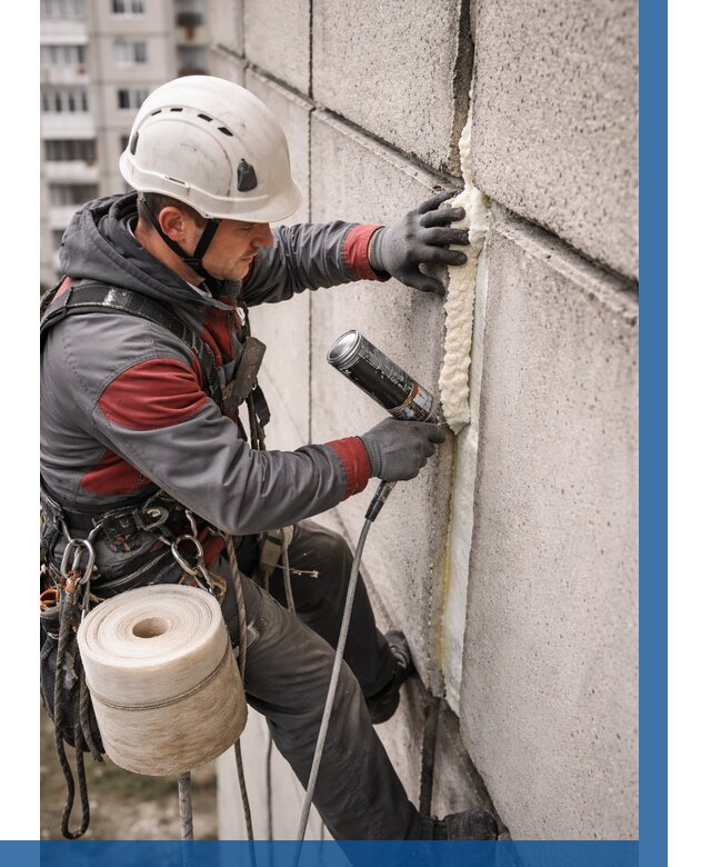 Утепление межпанельных швов в Глазове от 714 р. | ВЫСОТНИК-Глз