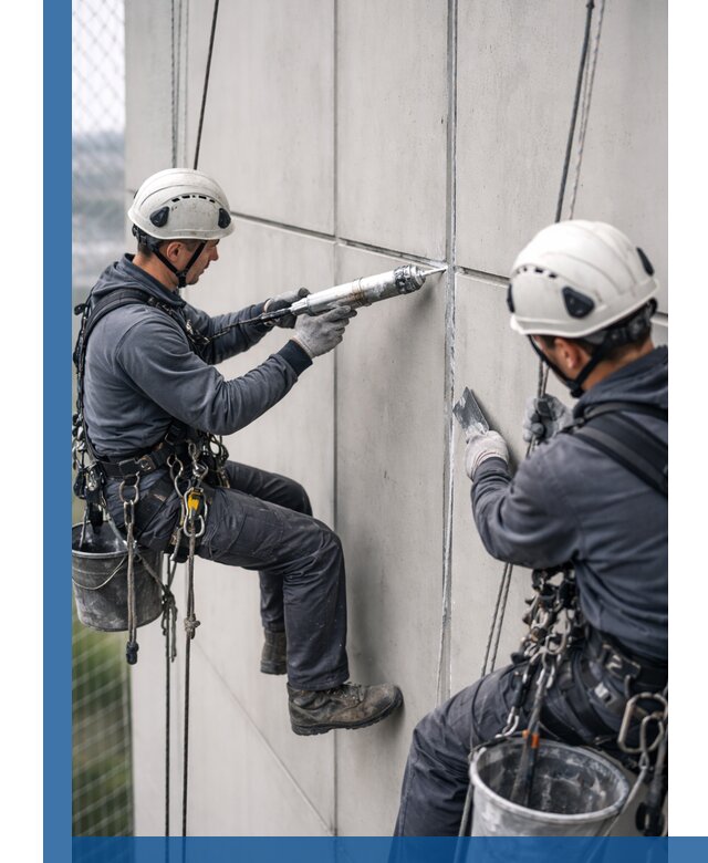 Первичная герметизация швов фасадов и кровель в Глазове