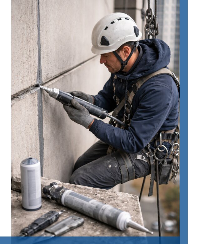 Вторичная герметизация швов в Глазове от 459 р. | ВЫСОТНИК-Глз