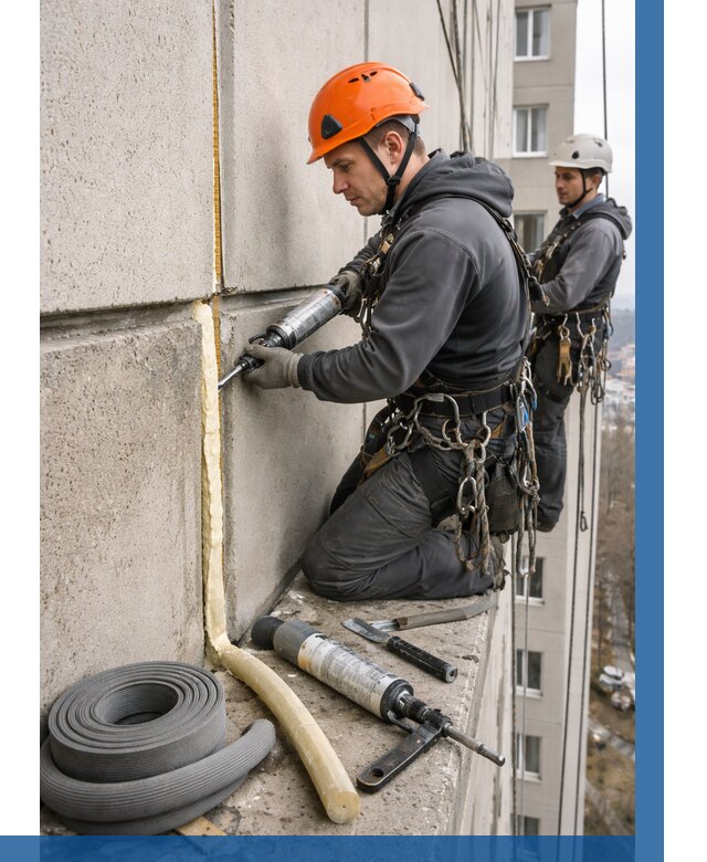 Теплый шов межпанельные швы в Глазове от 714 р. | ВЫСОТНИК-Глз