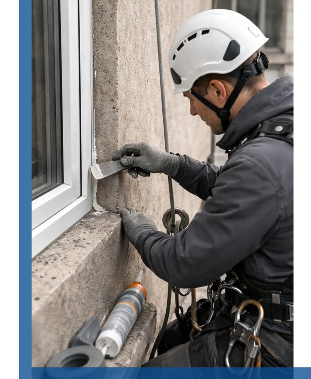 Герметизация монтажных швов окон в Глазове с гарантией качества