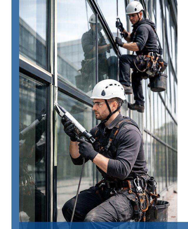 Герметизация витражных швов в Глазове для зданий и фасадов