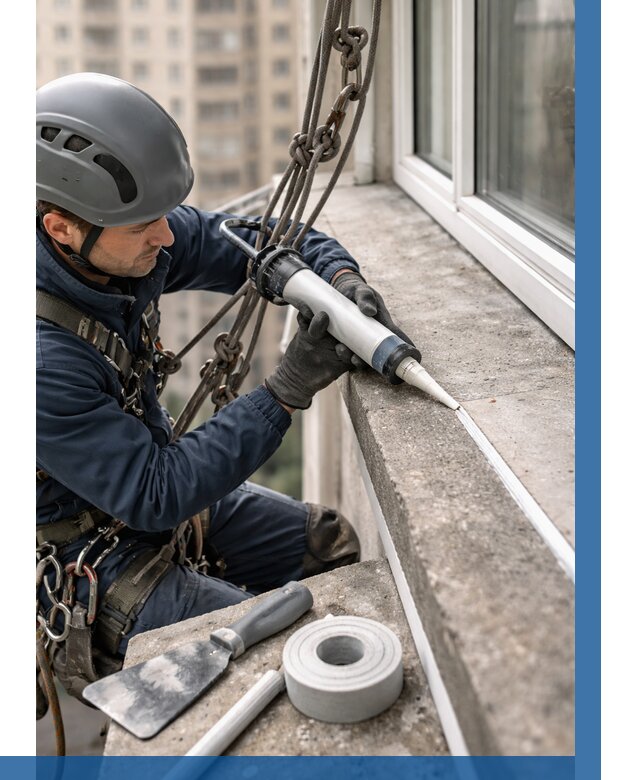 Герметизация балконного козырька в Глазове от 4591 р. | ВЫСОТНИК-Глз