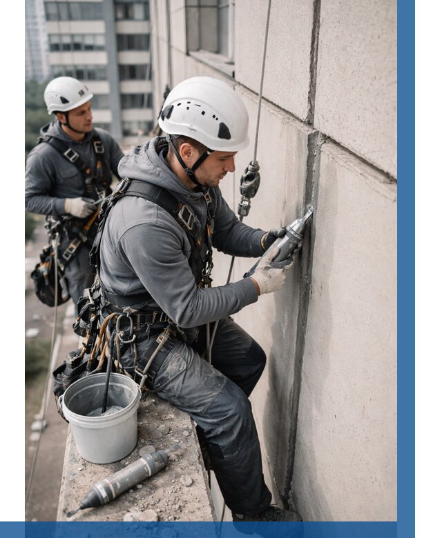 Ремонт деформационных швов здания в Глазове от 1020 р. | ВЫСОТНИК-Глз