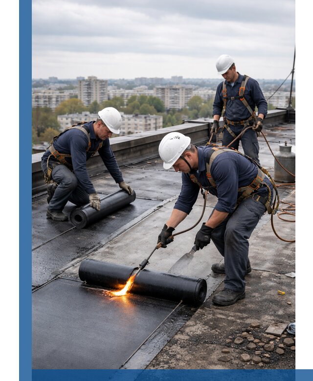Ремонт наплавляемой кровли в Глазове качественно и надежно