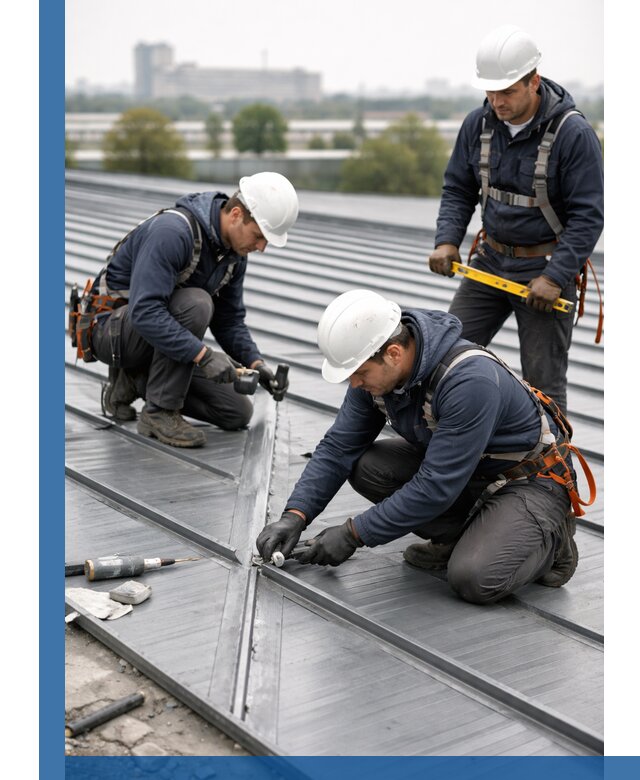 Ремонт фальцевой кровли в Глазове срочно и качественно