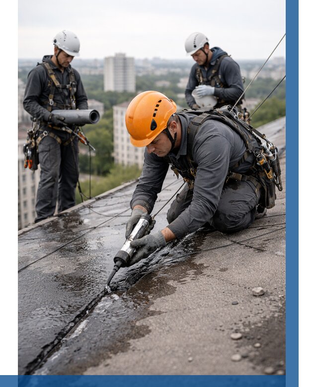 Устранение протечек кровли в Глазове от 12244 р. | ВЫСОТНИК-Глз