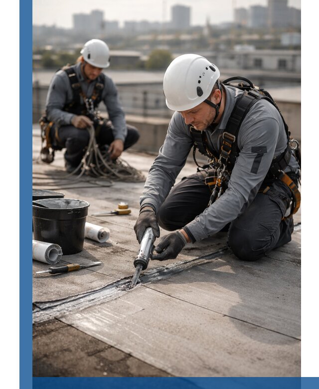 Аварийное и капитальное устранение протечек кровли в Глазове