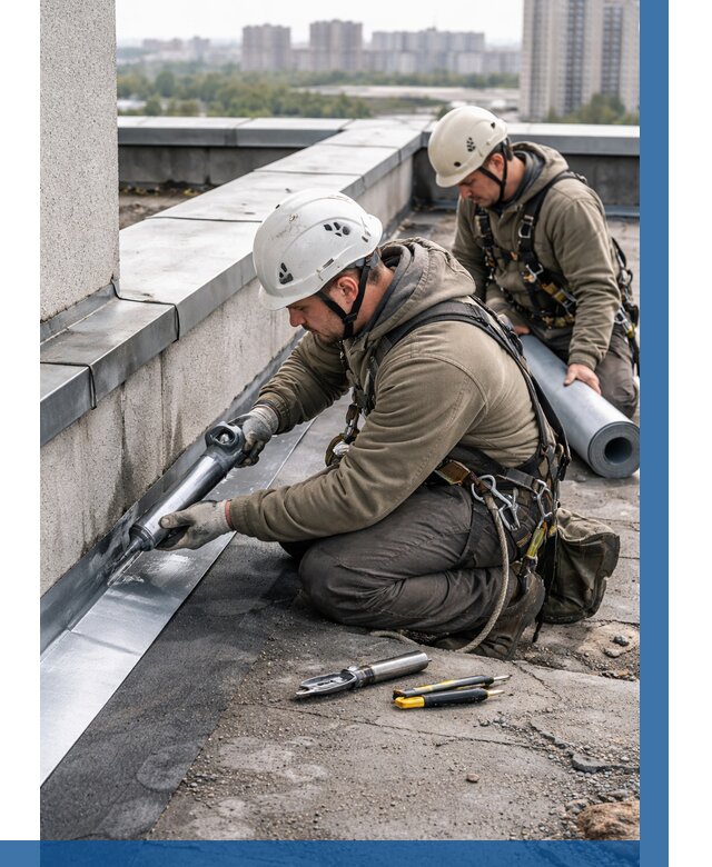 Ремонт кровельных примыканий в Глазове от 1224 р. | ВЫСОТНИК-Глз