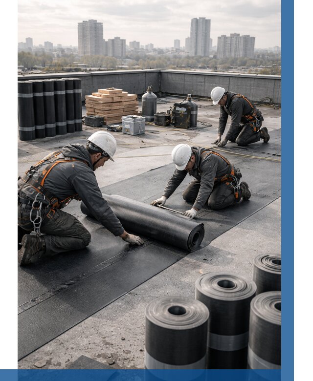 Монтаж мягкой кровли под ключ в Глазове от 459 р. | ВЫСОТНИК-Глз