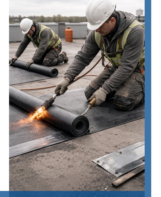 Монтаж наплавляемой кровли в Глазове от 867 р. — ВЫСОТНИК-Глз