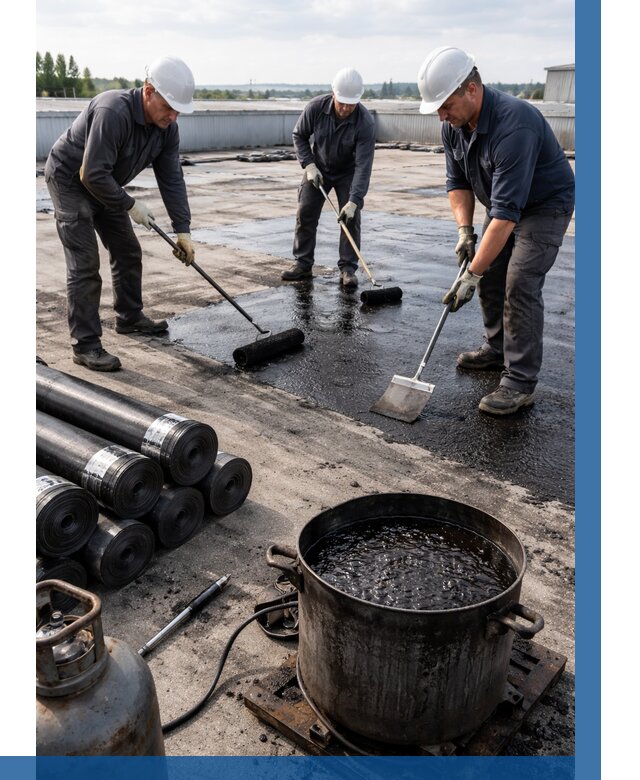 Гидроизоляция кровли мастикой в Глазове от 612 р. | ВЫСОТНИК-Глз