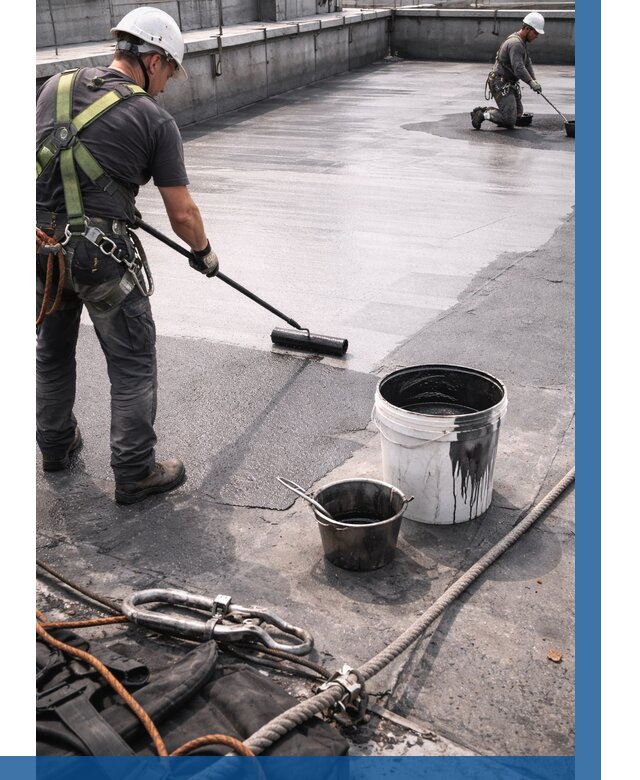 Гидроизоляция кровли жидкой резиной в Глазове от 510 р. | ВЫСОТНИК-Глз