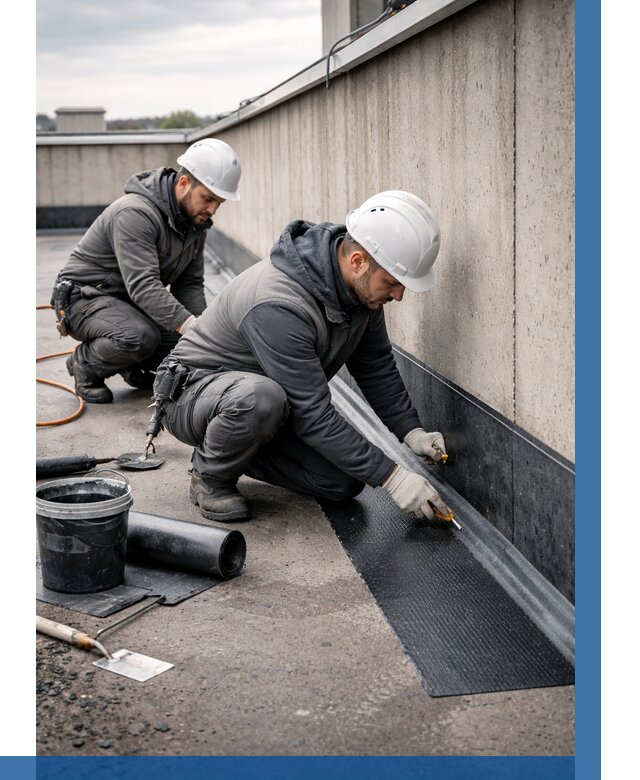 Гидроизоляция примыканий на кровле в Глазове от 918 р. | ВЫСОТНИК-Глз