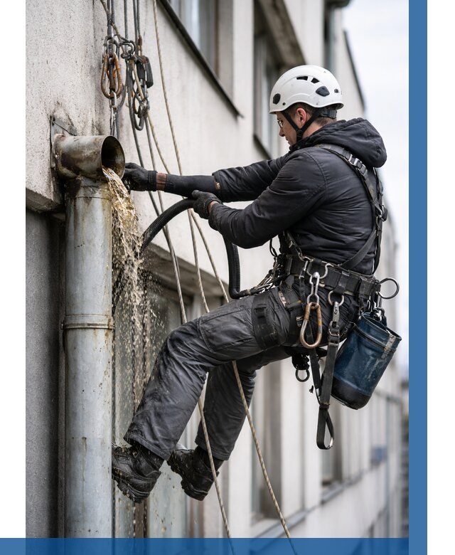 Прочистка водосточных труб в Глазове от 3571 р. | ВЫСОТНИК-Глз