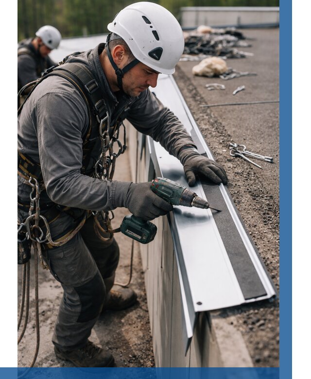 Монтаж капельника на кровле в Глазове от 306 р. | ВЫСОТНИК-Глз