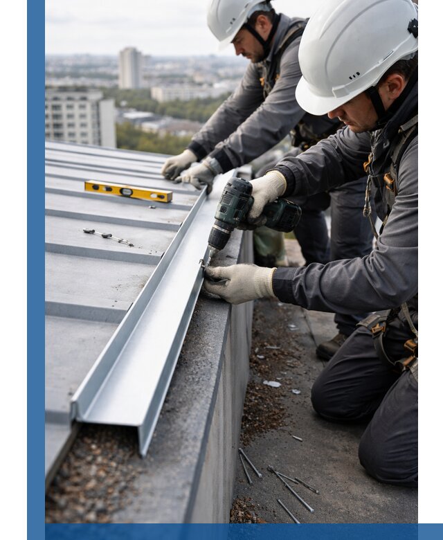 Монтаж капельника на кровле в Глазове с гарантией качества