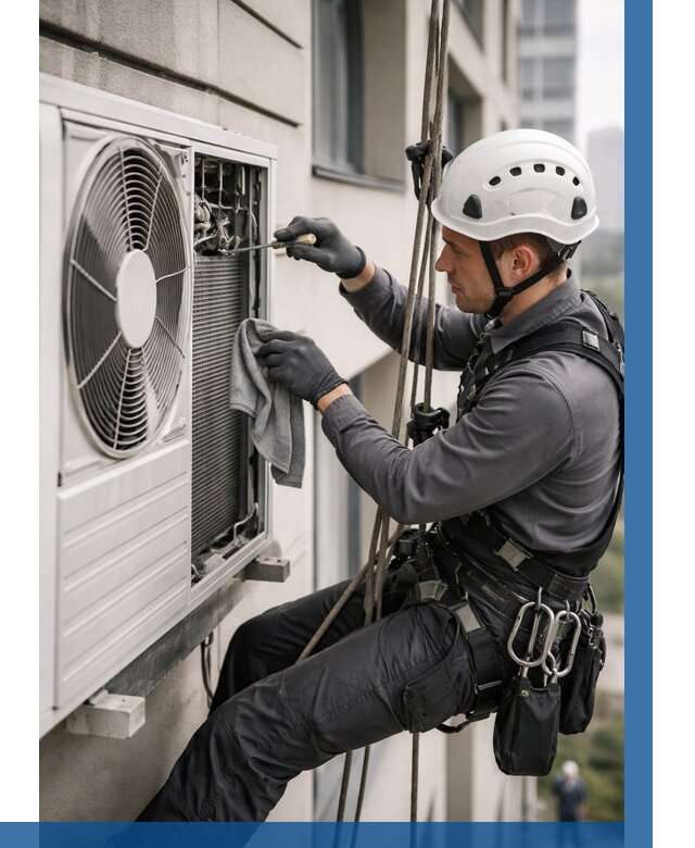 Обслуживание внешнего блока кондиционера в Глазове от 2755 р.ВЫСОТНИК-Глз