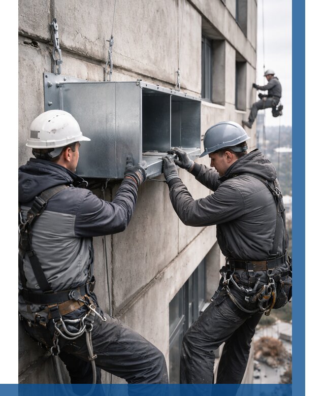 Монтаж вентиляционных коробов в Глазове от 3061 р. | ВЫСОТНИК-Глз