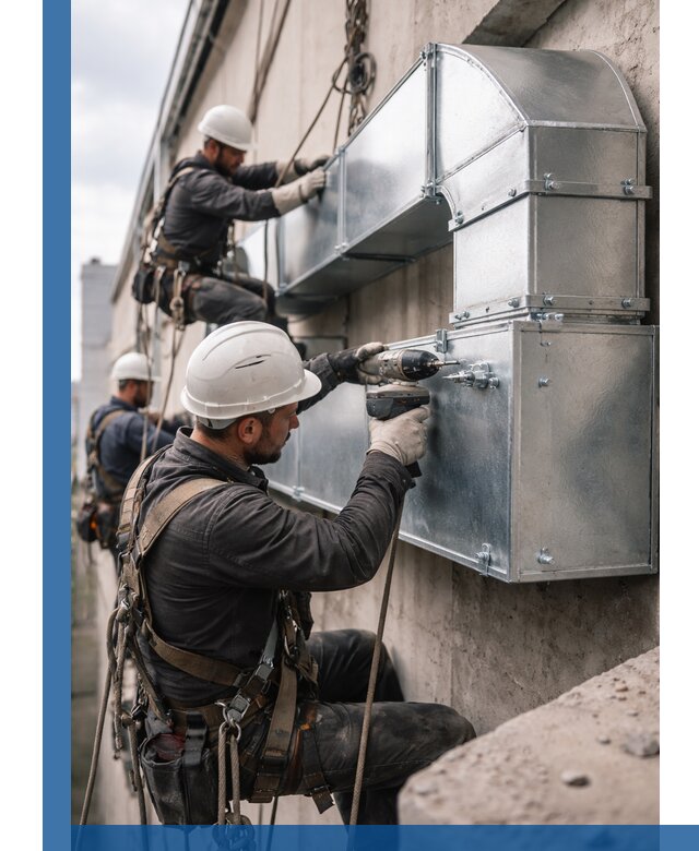 Профессиональный монтаж вентиляционных коробов в Глазове под ключ