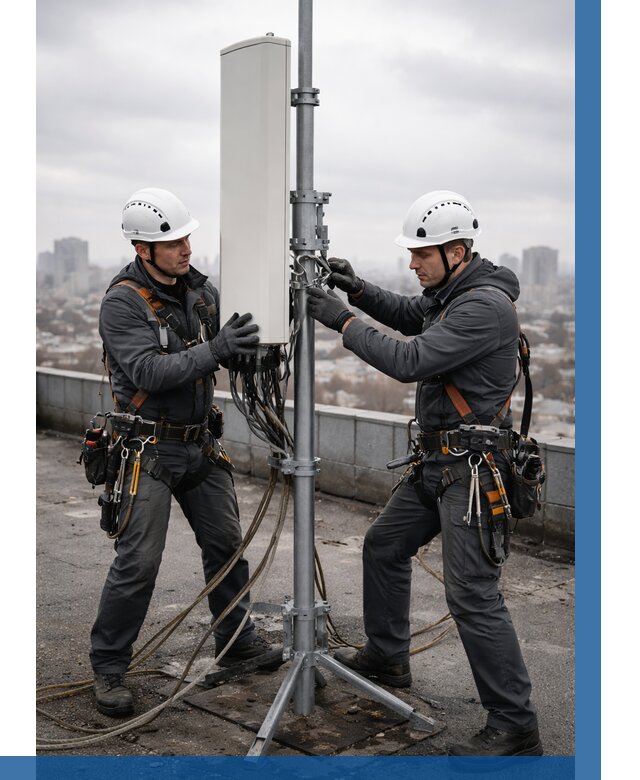 Монтаж антенн связи на крыше в Глазове от 8673 р. | ВЫСОТНИК-Глз