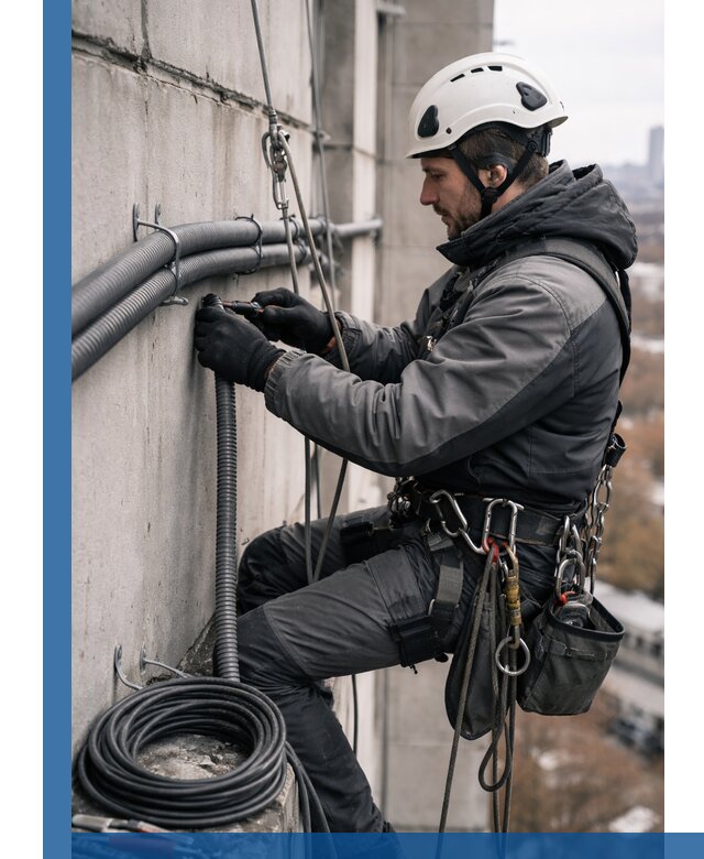 Профессиональный монтаж гофры для кабеля в Глазове с гарантией