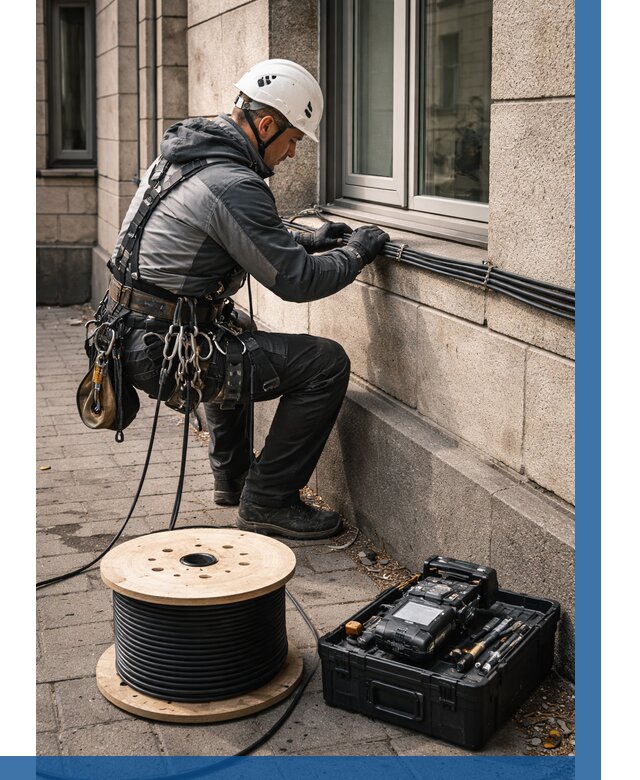 Прокладка оптоволоконного кабеля в Глазове от 816 р. | ВЫСОТНИК-Глз