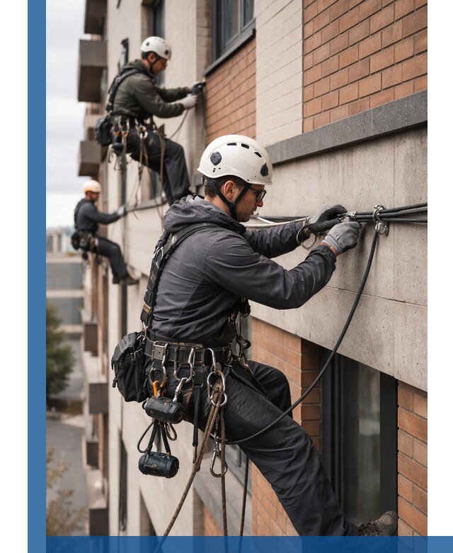 Крепление кабеля на фасаде монтаж и крепеж в Глазове