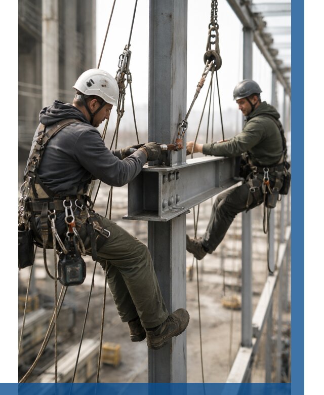 Монтаж металлоконструкций на высоте в Глазове от 3571 р. | ВЫСОТНИК-Глз