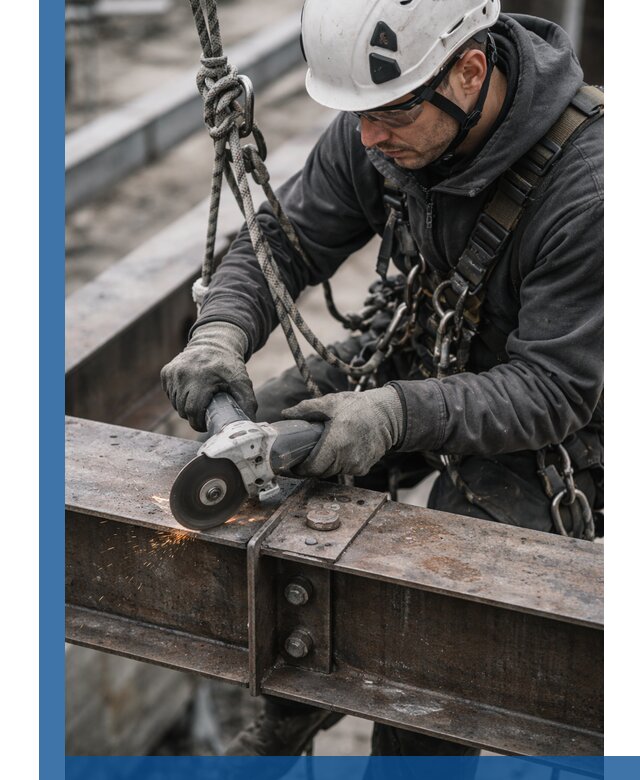 Резка металла на высоте в Глазове для зданий и конструкций