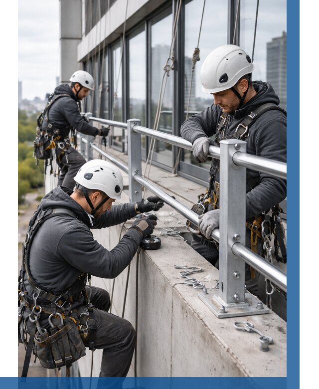 Монтаж ограждений на высоте в Глазове, от 1224 р. | ВЫСОТНИК-Глз