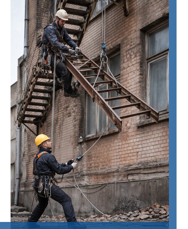 Демонтаж пожарной лестницы в Глазове от 12244 р. | ВЫСОТНИК-Глз