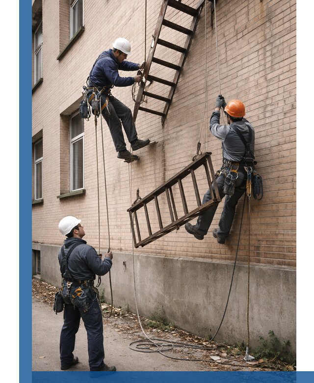 Демонтаж пожарной лестницы в Глазове быстро и безопасно