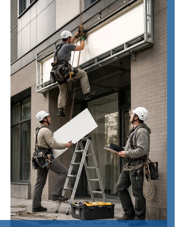 Монтаж светового короба в Глазове от 6632 р. | ВЫСОТНИК-Глз