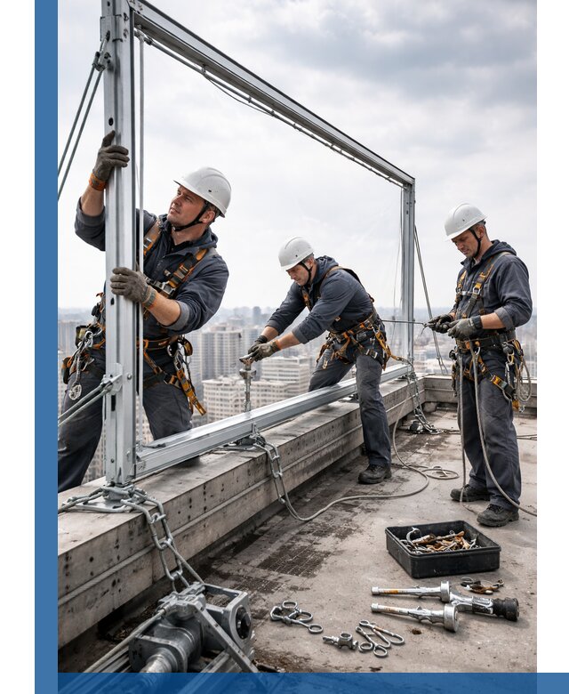 Монтаж крышных рекламных конструкций под ключ в Глазове