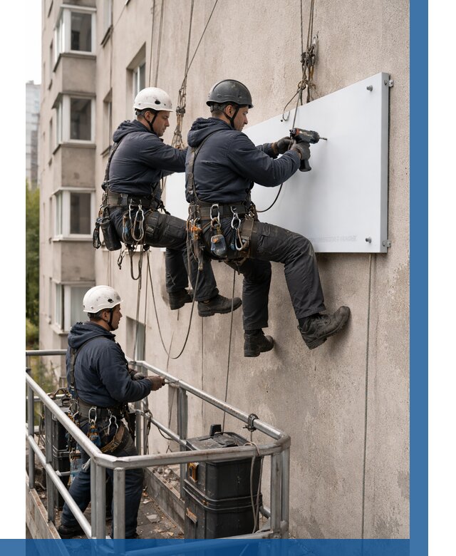 Монтаж табличек и указателей в Глазове от 3571 р. | ВЫСОТНИК-Глз